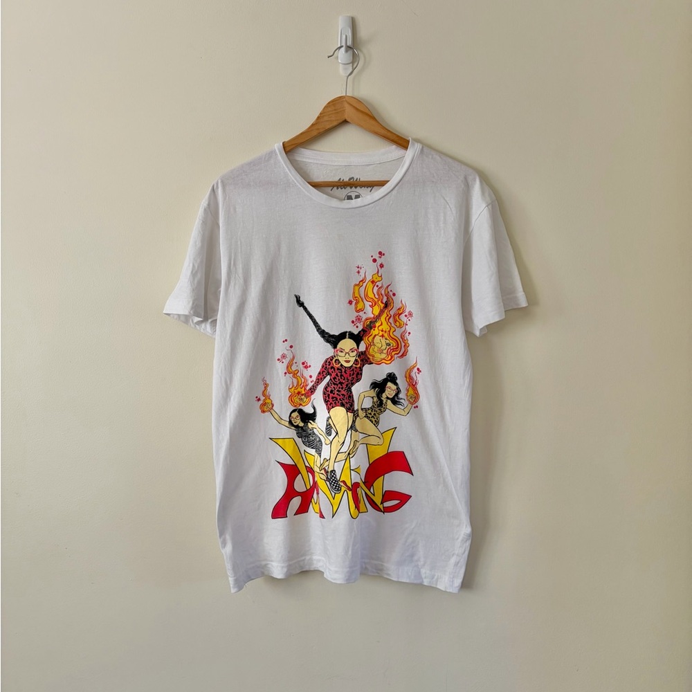 Ali Wong Flame Trilogy White Tee M